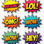 Chat Bubbles  - Sticker Sheet v10